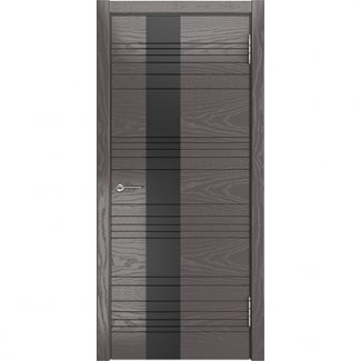Межкомнатная дверь, модель «Вектор с фрезой и стеклянной вставкой»