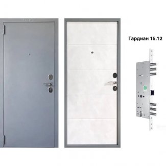 Входная дверь, модель «VD-22 Букле серый/Бетон снежный»